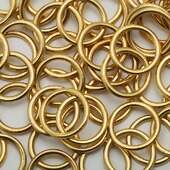 Argola Metal Fermoplast 10mm AMA 000/B8 Dourada - Pct c/100 unidades