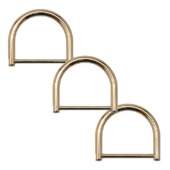 Argola Metal 45mm Dourada Círculo com 6 und