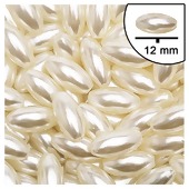 Arroz de Pérola ABS 12mm Cor Pérola AB01 c/50g