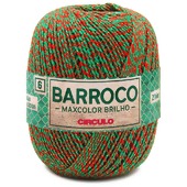 Barbante Barroco Maxcolor Brilho N.06 200g Edição Especial de Natal