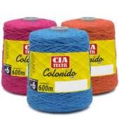 Barbante Cia Textil Colorido N.06 600g