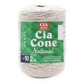 Barbante Cia Textil Natural 4/10 N.10 2Kg