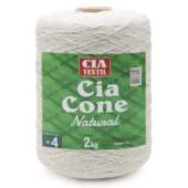Barbante Cia Textil Natural 4/4 N.04 2Kg
