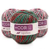 Barbante + Cor Multicolor Neofios Natal N.06 400g FL