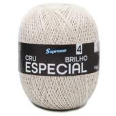 Barbante Supremo Especial Brilho Prata N.04 Cru 1150mts