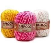 Barbante Barroco Multicolor 400g Cores Sortidas com 03 Und FL