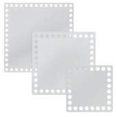 Base Acrílica Quadrada para Crochê 3mm Decorart
