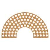 Base de MDF para Crochê Arco-Íris Decorart 18cmx9,8cm