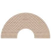 Base de MDF para Crochê Arco-Íris Decorart 45cmx23,4cm