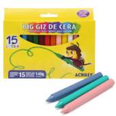 Big Giz de Cera Acrilex Ref.09151 Caixa com 15 Cores