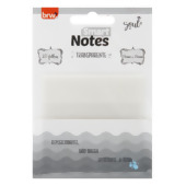 Bloco Adesivo Smart Notes Transparente 76x76mm 20 Folhas