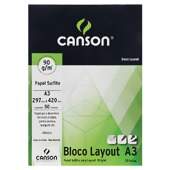 Bloco Layout A3 Canson 90g com 50 Folhas