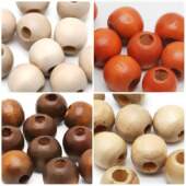 Bola de Madeira 16mm com 10 Und