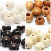 Bola de Madeira 16mm com 10 Und