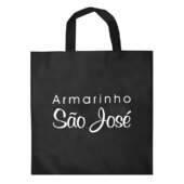 Bolsa de TNT Armarinho São José Preta 39,5x41,5cm