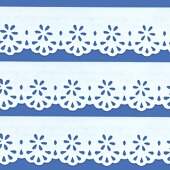 Bordado Marilda Ref.54 Crochê Branco 5,5cm Peça c/10mts