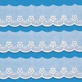 Bordado De Organza Arte Punto Ref.002 5,0cm  Branco 13,7m FL