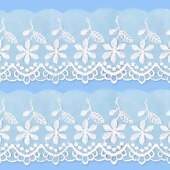 Bordado De Organza Arte Punto Ref.003 8,0cm 13,7m FL