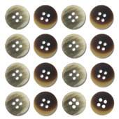 Botão 4 Furos D11123/24 15mm Pct C/72und