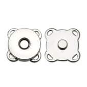 Botão Imantado para Costura Prata 14mm com 06 Und