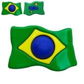 Botão Infantil KR 7251 139-149 Copa Bandeira do Brasil 25 Und