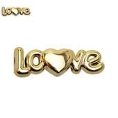 Botão para Patchwork KR 7343 Love Dourado c/25 unidades