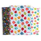 Caderno Espiral Capa Dura Universitário Tilibra Pepper Fem. 12 Matérias 192 Folhas FL