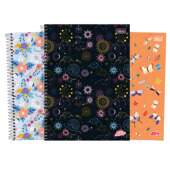 Caderno Espiral Capa Dura Universitário Tilibra D+ Fem.12 Matérias 240 folhas