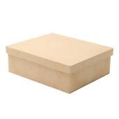 Caixa de MDF Costura Tampa Sapato G Ref.442 22x18x7,5cm