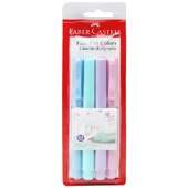 Caneta Fine Pen Pastel Faber-Castell FPB/TPZF com 04 Cores FL