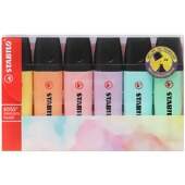 Caneta Marca Texto Stabilo Boss Pastel 70/6-2 Estojo com 06 Und