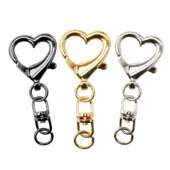 Chaveiro de Coração Circulo 21,5x49,5mm 06 Und