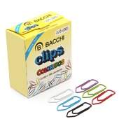 Clips Colorido Bacchi 2/0 Caixa com 100 Und
