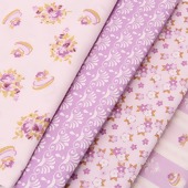 Tecido Patchwork Fabricart Coleção 083 Lavanda 0,48x1,45mts FL