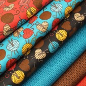 Tecido Patchwork Fabricart Coleção 086 Tricô 1 Por Vitória Quintal 0,48x1,45mts FL