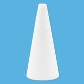 Cone Maciço de Isopor 240mm (110/240) com 5 Und