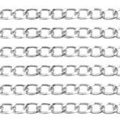 Corrente de Alumínio S.P N.15 10x15mm Cor Prata com 01 metro