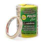 Fita Adesiva Adelbras Polisil 12mmx40mts pacote com 10 unidades