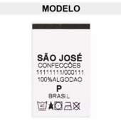 Etiqueta de Composição Personalizada de Nylon Lavanderia para Confecção 100Und