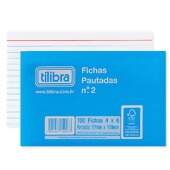 Ficha Pautada Tilibra N.2 4x6 com 100 Folhas