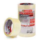 Fita Adesiva Silenciosa Adelbras 530 45mmx40mts Transparente 4 Und