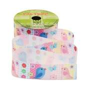 Fita de Cetim Digital Ateliê D453 35mm Passarinhos Patch 10mts 