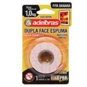 Fita Banana Dupla Face Espuma Adelbras 19mm x 2m