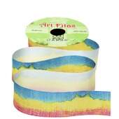 Fita de Cetim com Lurex Art Fitas Ref.LC2069 40mm Tie Dye 10mts FL