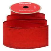 Fita de Natal Cromus 6,3cm 1014366 Glitter Vermelho 9,14mts FL