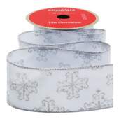 Fita de Natal Cromus 6,3cm 1717241 Arabesco Prata 9,14mts