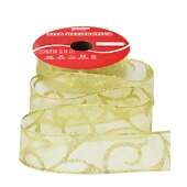 Fita de Natal Cromus 3,8cm 1750174 Ouro 9,14mts FL