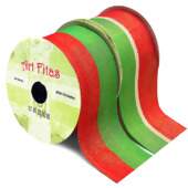 Fita de Gorgurão Art Fitas Cores Natalinas 38mm 10mts