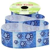 Fita de Gorgurão Pet Patinha Azul G2484 Art Fitas 38mm 10mts