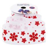 Fita de Gorgurão Veludo Progresso N.09 018 Floco de Neve 38mm 10mts 